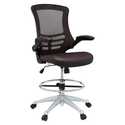 Attainment Vinyl Drafting Chair by Furniture for America
