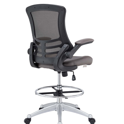 Attainment Vinyl Drafting Chair by Furniture for America