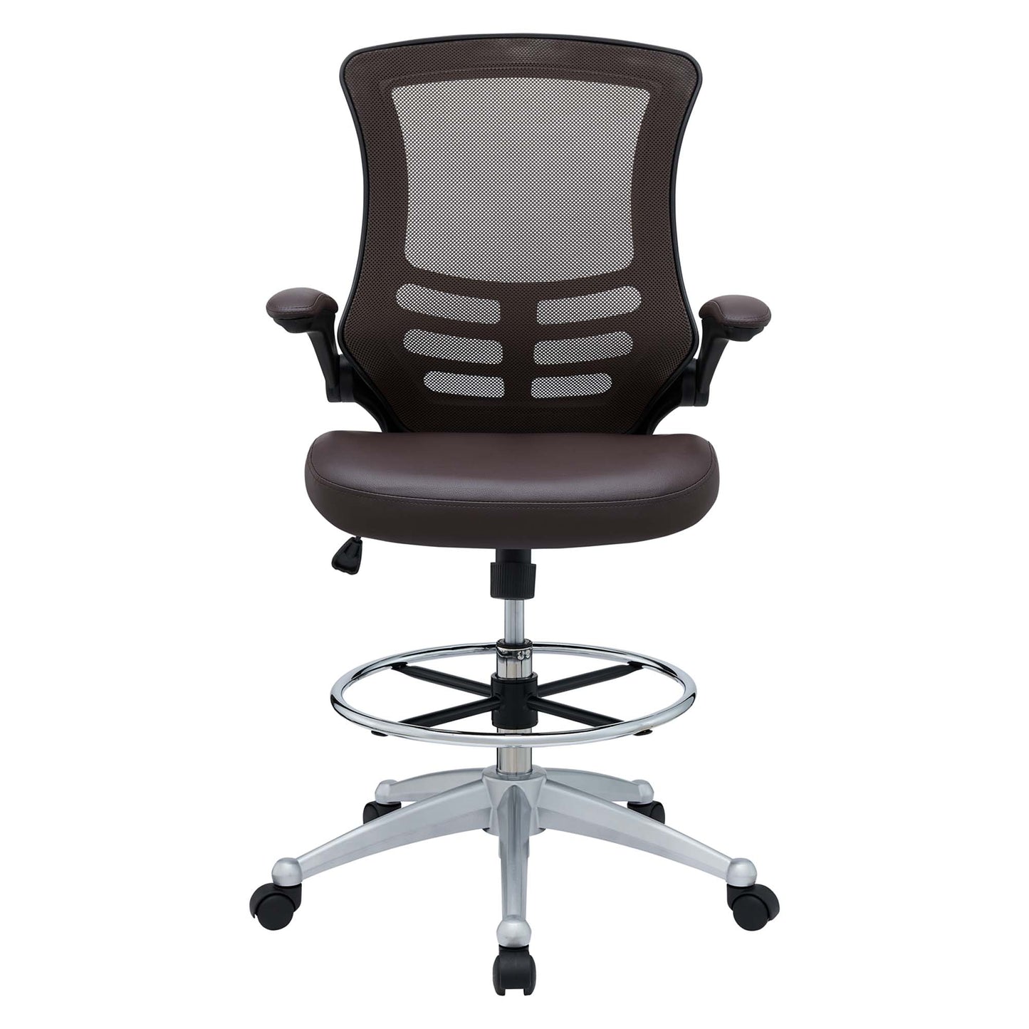 Attainment Vinyl Drafting Chair by Furniture for America