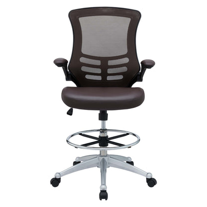 Attainment Vinyl Drafting Chair by Furniture for America