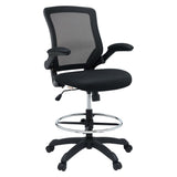 Greer Drafting Chair in Black