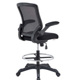 Greer Drafting Chair in Black
