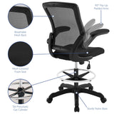Greer Drafting Chair in Black