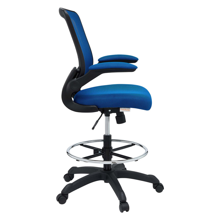 Greer Drafting Chair in Blue