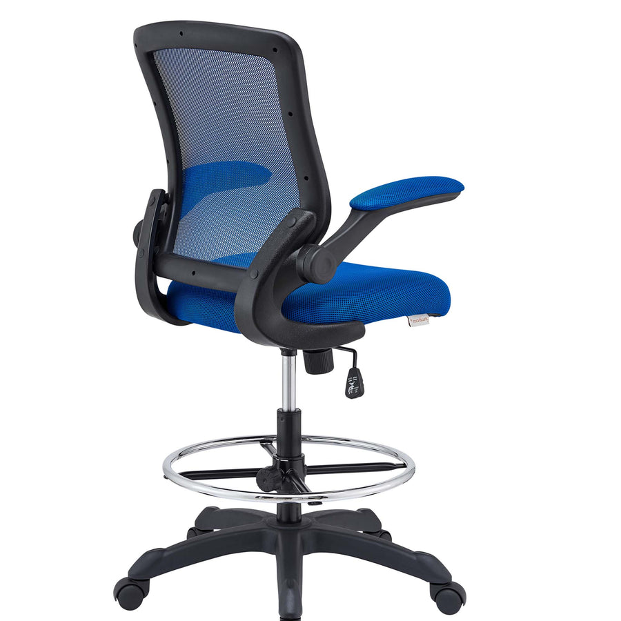 Greer Drafting Chair in Blue