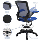 Greer Drafting Chair in Blue