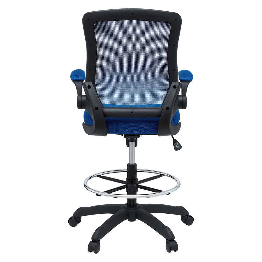 Greer Drafting Chair in Blue