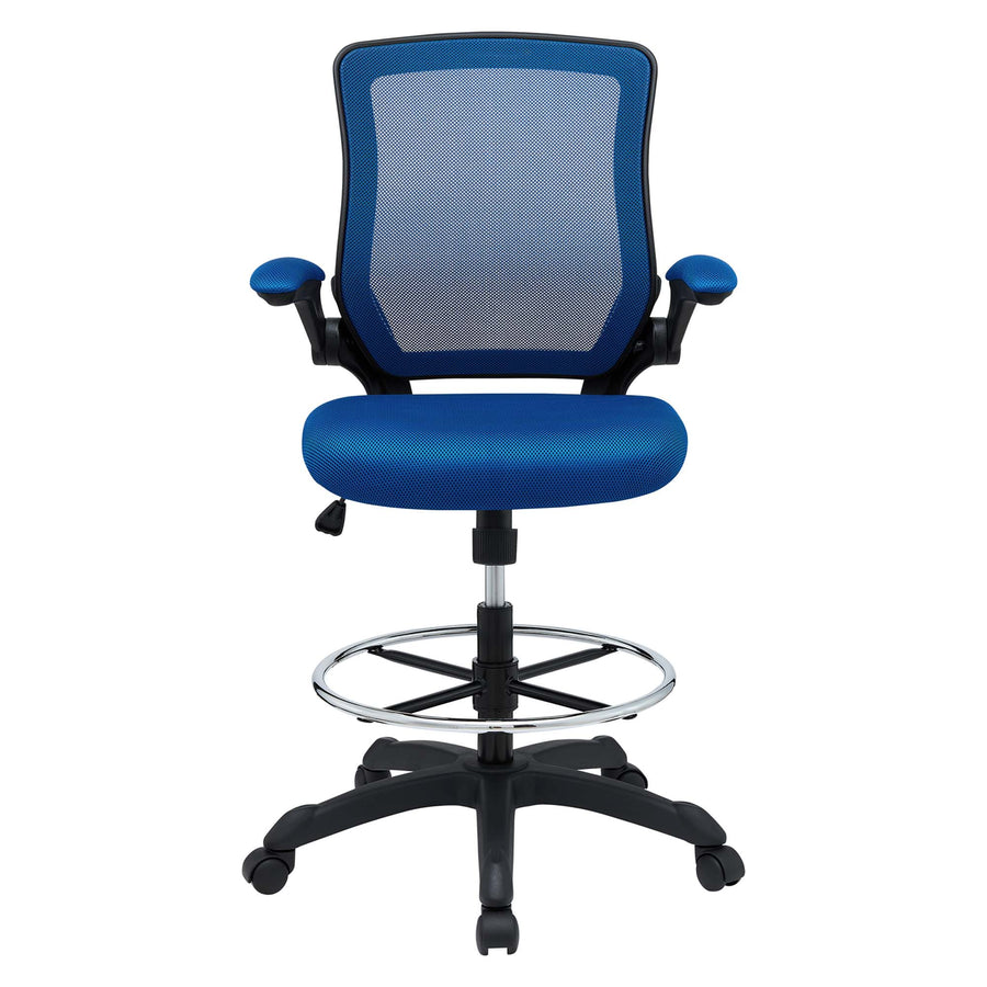 Greer Drafting Chair in Blue