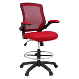 Greer Drafting Chair in Red