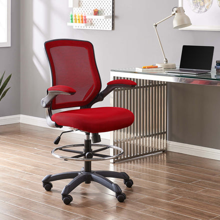 Veer Drafting Chair in Red