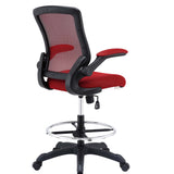 Greer Drafting Chair in Red