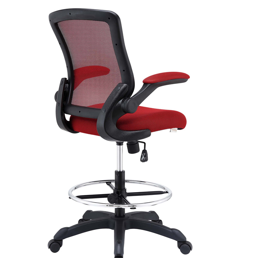 Greer Drafting Chair in Red