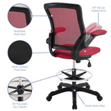 Greer Drafting Chair in Red