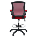 Greer Drafting Chair in Red