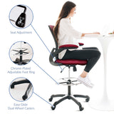 Greer Drafting Chair in Red
