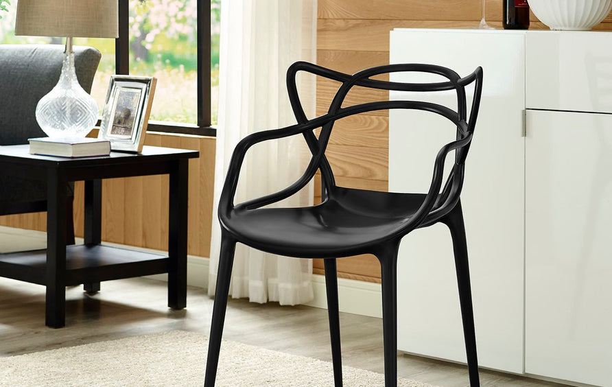 York Dining Armchair in Black