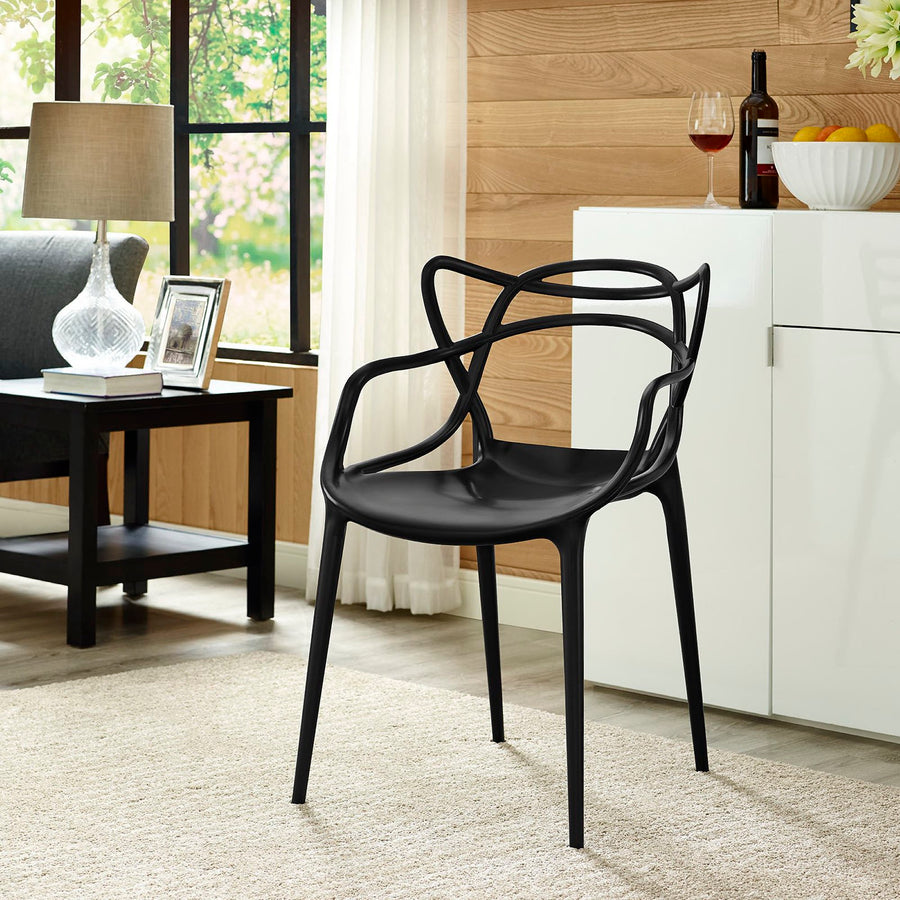 York Dining Armchair in Black