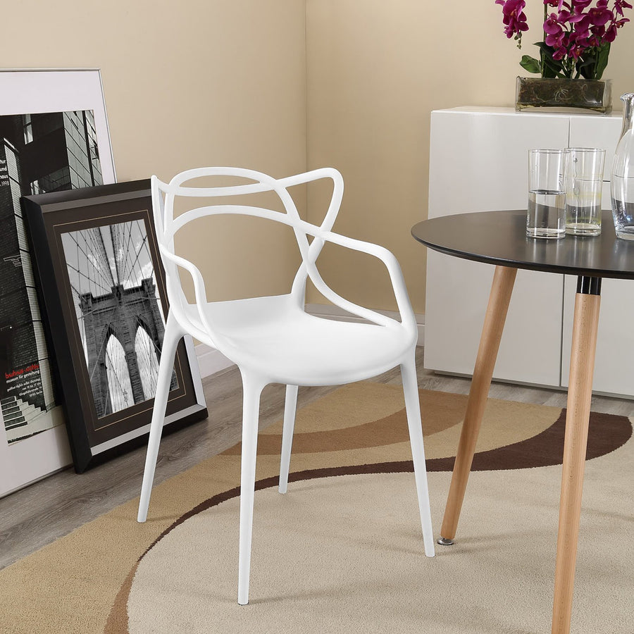 York Dining Armchair in White