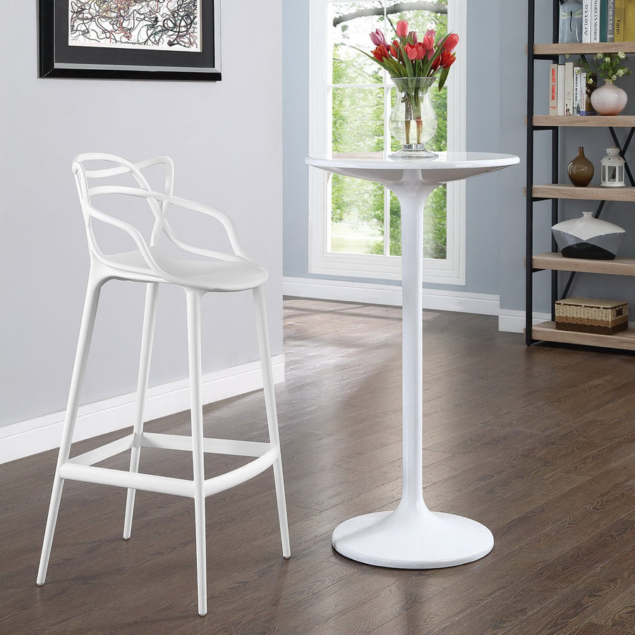York Bar Stool in White