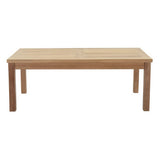 Cove 4 Piece Outdoor Patio Teak Set in Natural Gray