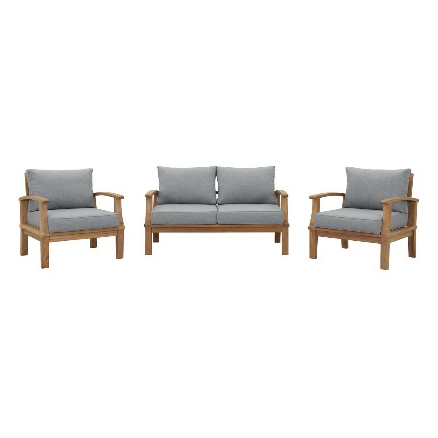 Marina 3 Piece Outdoor Patio Teak Set by Furniture For America