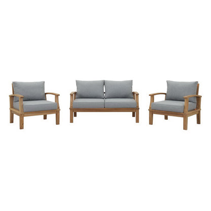 Marina 3 Piece Outdoor Patio Teak Set by Furniture For America