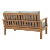 Cove 3 Piece Outdoor Patio Teak Set in Natural Gray