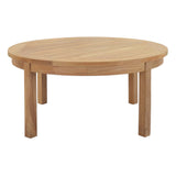 Cove 3 Piece Outdoor Patio Teak Set in Natural Navy