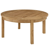 Cove 3 Piece Outdoor Patio Teak Set in Natural White