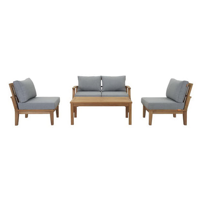 Marina 5 Piece Outdoor Patio Teak Set by Furniture For America