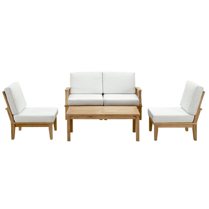 Marina 5 Piece Outdoor Patio Teak Set by Furniture For America