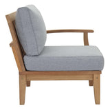 Cove 10 Piece Outdoor Patio Teak Set in Natural Gray