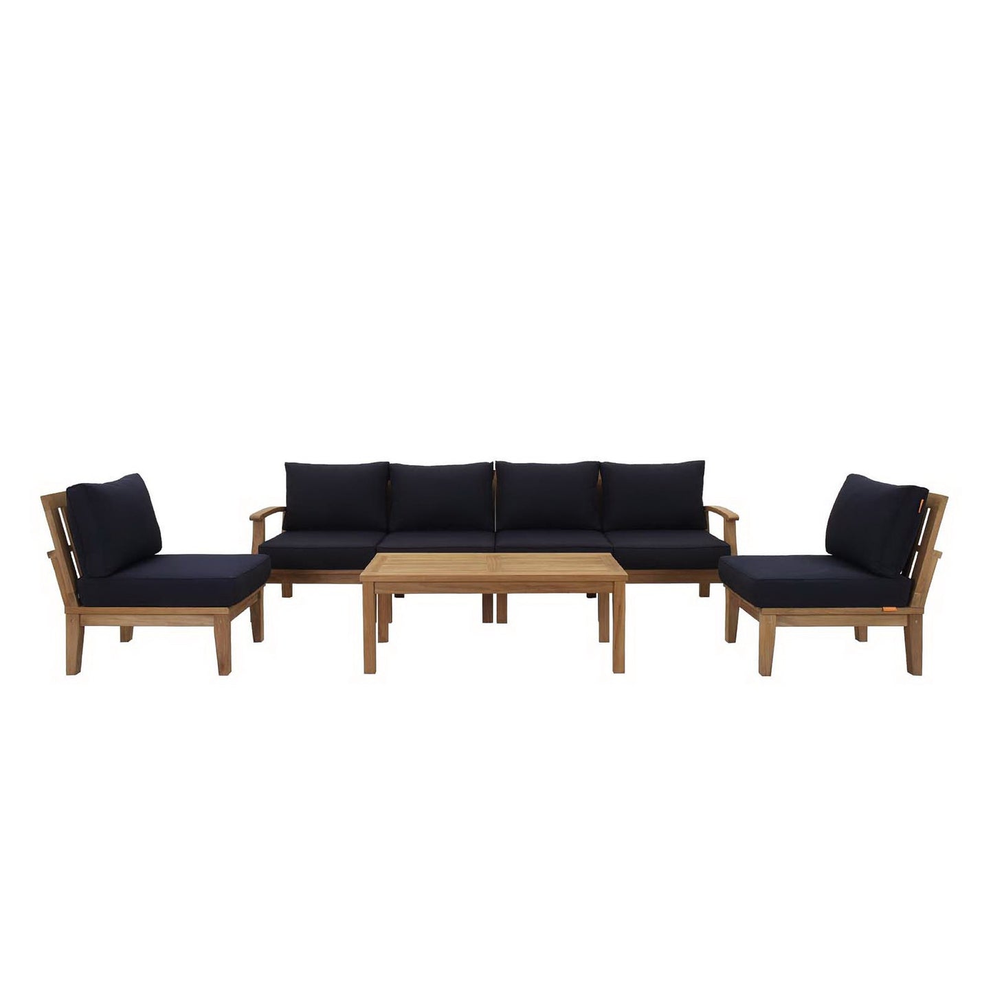 Marina 7 Piece Outdoor Patio Teak Set by Furniture For America