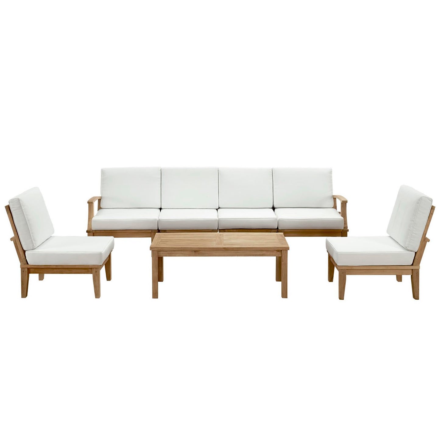 Marina 7 Piece Outdoor Patio Teak Set by Furniture For America