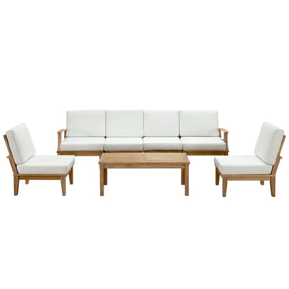 Marina 7 Piece Outdoor Patio Teak Set by Furniture For America