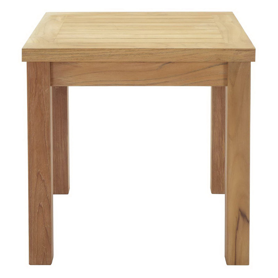Cove 3 Piece Outdoor Patio Teak Set in Natural Navy