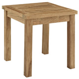 Cove 3 Piece Outdoor Patio Teak Set in Natural White