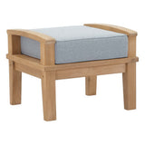 Cove 9 Piece Outdoor Patio Teak Set in Natural Gray