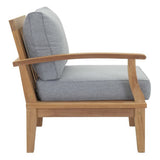 Cove 10 Piece Outdoor Patio Teak Set in Natural Gray