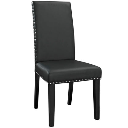 Parcel Dining Faux Leather Side Chair by Furniture For America