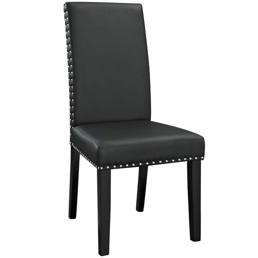 Parcel Dining Faux Leather Side Chair by Furniture For America