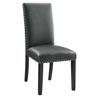 Parcel Dining Faux Leather Side Chair by Furniture For America