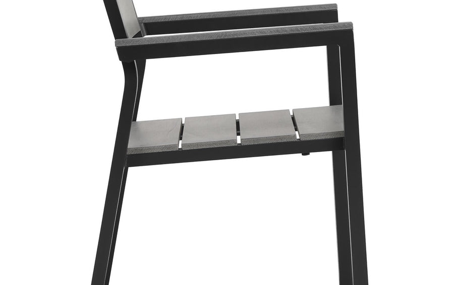 Marin Dining Outdoor Patio Armchair in Brown Gray