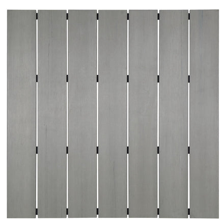 Maine 40" Outdoor Patio Dining Table in Brown Gray