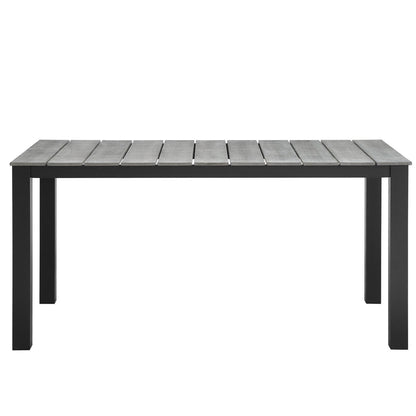 Maine 63" Outdoor Patio Dining Table by Furniture For America