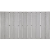 Marin 63" Outdoor Patio Dining Table in White Light Gray