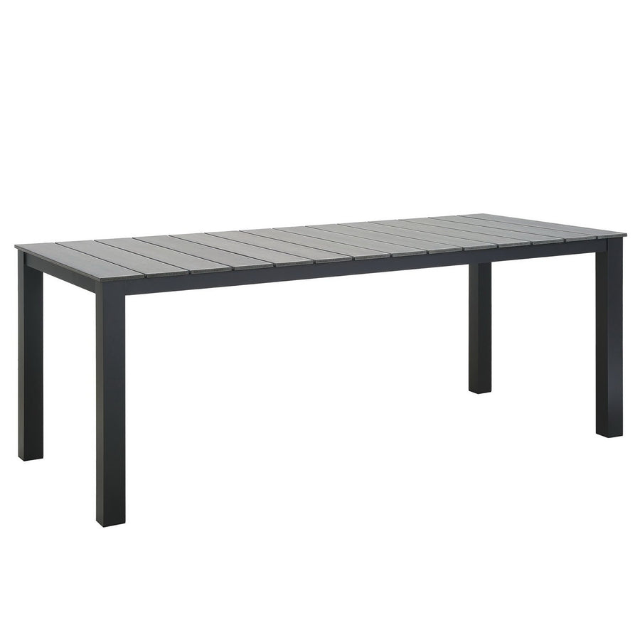 Marin 80" Outdoor Patio Dining Table in Brown Gray