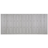 Marin 80" Outdoor Patio Dining Table in White Light Gray