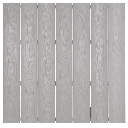 Maine Outdoor Patio Bar Table in White Light Gray