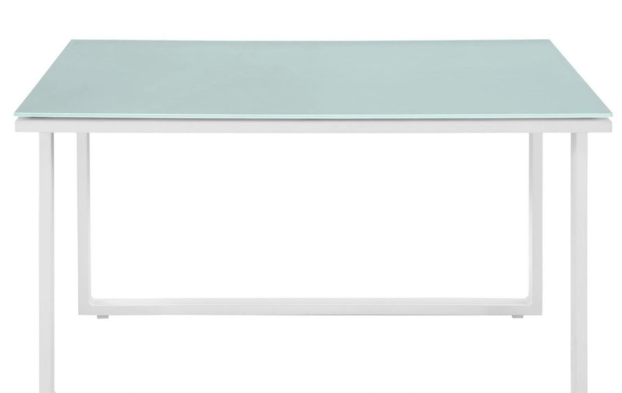 Lotus Outdoor Patio Side Table in White
